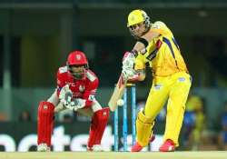 ipl 8 mccullum dhoni take csk to 192/3 vs kings xi