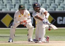 latest updates india 108/1 at stumps trail aus by 422 runs third test day 2