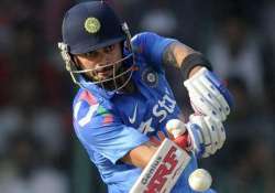 ind vs wi kohli raina take india to 263/7