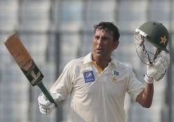 younis azhar tons lift pakistan to 323 3 on day 1