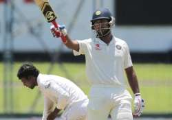 cheteshwar pujara s unbeaten 101 takes india to 220/7 at tea