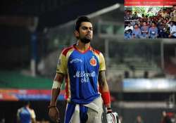 kingfisher employees stage protest outside virat kohli s house