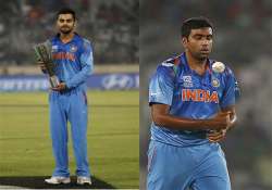 kohli second in icc t20 batting rankings ashwin third in bowling