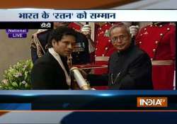 live reporting god of cricket sachin tendulkar gets bharat ratna