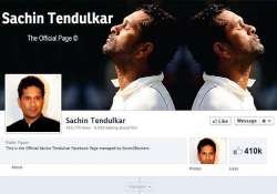 sachin tendulkar joins facebook opens official page