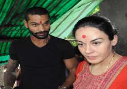 shikhar dhawan prays at dhoni s favourite deori temple in ranchi