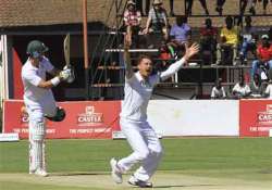 zimbabwe reaches 64 2 vs. south africa