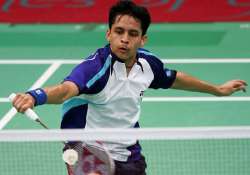 cwg 2014 indian shuttler kashyap through to men s singles final