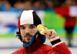 charles hamelin wins gold for canada in 1 500 short track at sochi