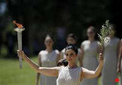 olympics flame lighting rehearsal goes off without a hitch