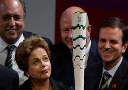 brazil unveils rio 2016 olympic flame