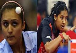 asian games indian women paddlers manika ankita ousted