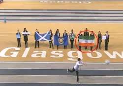 indian flag shown upside down in cwg official song video