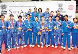 indian paddlers dominate 12th saf junior tt championship