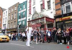 olympic flame crosses irish border tours dublin