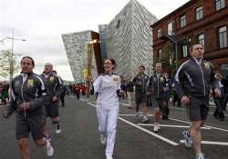 olympic torch starts 5 day northern ireland tour