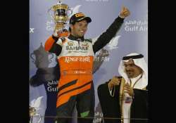 perez gets force india s second ever podium