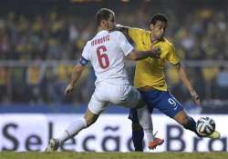 fifa cup brazil beats serbia 1 0 in final world cup warm up