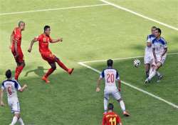 fifa world cup belgium beat russia by a late strike to enter round of 16