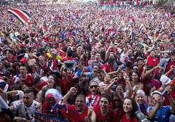 fifa world cup costa rica celebrates win over greece