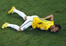 fifa world cup neymar returns to brazil camp in ambulance