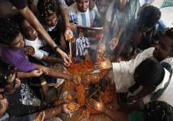 fifa world cup kolkata fans perform yagna pray for argentina s victory