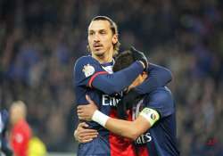 ibrahimovic scores twice as psg routs nantes 5 0