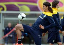 ibrahimovic sits out part of sweden training