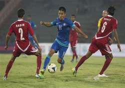 india beat nepal 2 0 in 1st leg of world cup qualifiers