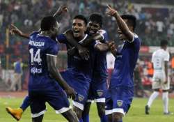 isl chennai bounce back thrash mumbai 5 1