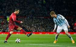 low key ronaldo messi duel as portugal wins 1 0