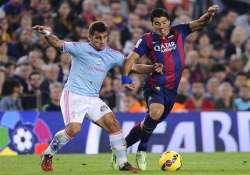 barcelona loses to 1 0 celta madrid takes lead