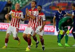 isl 2015 postiga stars on debut as atk beat chennaiyin fc in isl opener