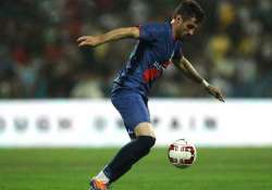 isl moritz hat trick for mumbai sinks pune