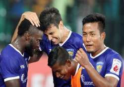 isl chennaiyin fc crush pune 3 1 advanced to top of standings