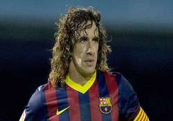 la liga barcelona loses puyol to injury for bilbao game