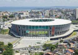 salvador stadium faces last minute preparations