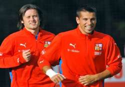 tomas rosicky milan baros back in czech team