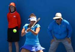 australian open sania bopanna enter 3rd round bhupathi ousted