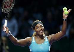 wta finals serena williams beats eugenie bouchard 6 1 6 1