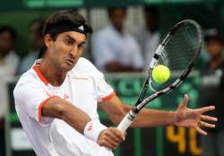 davis cup yuki bhambri brings india back after somdev s surprise defeat