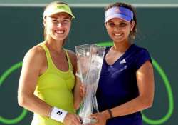 miami open sania mirza wins 25th career doubles title