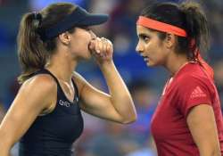 sania mirza martina hingis win china open claims eight title of the season