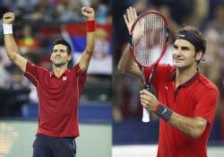 djokovic federer set up shanghai semifinal