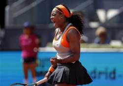 serena beats azarenka to join sharapova in madrid quarters