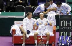 france lead argentina 2 0 in davis cup