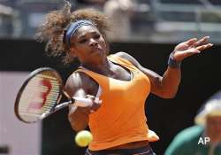 italian open serena williams reaches final