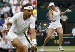 nadal sharapova win on a rainy day at wimbledon