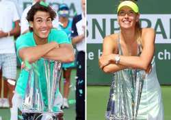 nadal and sharapova win indian wells titles