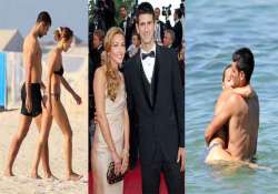 novak djokovic romancing with fianc e on the beach watch pics